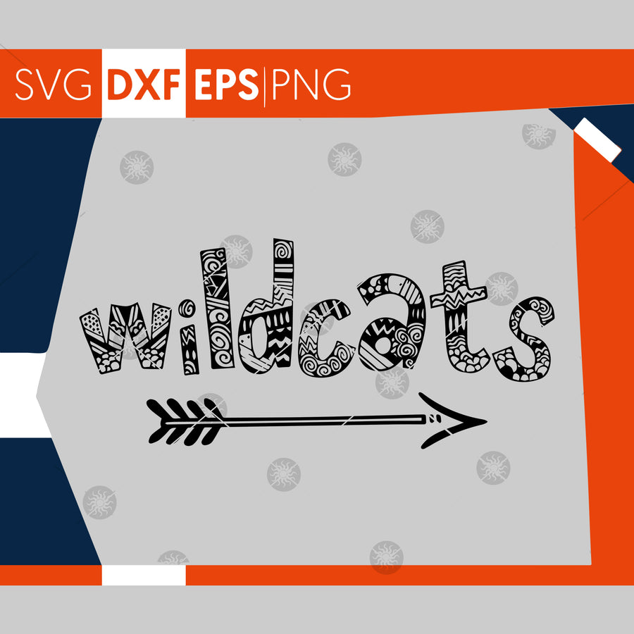 Wildcats SVG, Football SVG, Wildcats Football Sister T-shirt Design, Football Mom Shirt, Cricut Cut Files,Silhouette Cut Files,Cutting Files