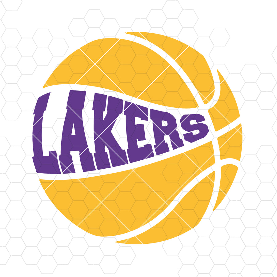 Lakers Basketball in svg,dxf, and png. INSTANT DOWNLOAD Digital Cut Files Svg, Dxf, Eps, Png, Cricut Vector, Digital Cut Files Download