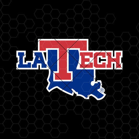Louisiana Tech Digital Cut Files Svg, Dxf, Eps, Png, Cricut Vector, Digital Cut Files Download