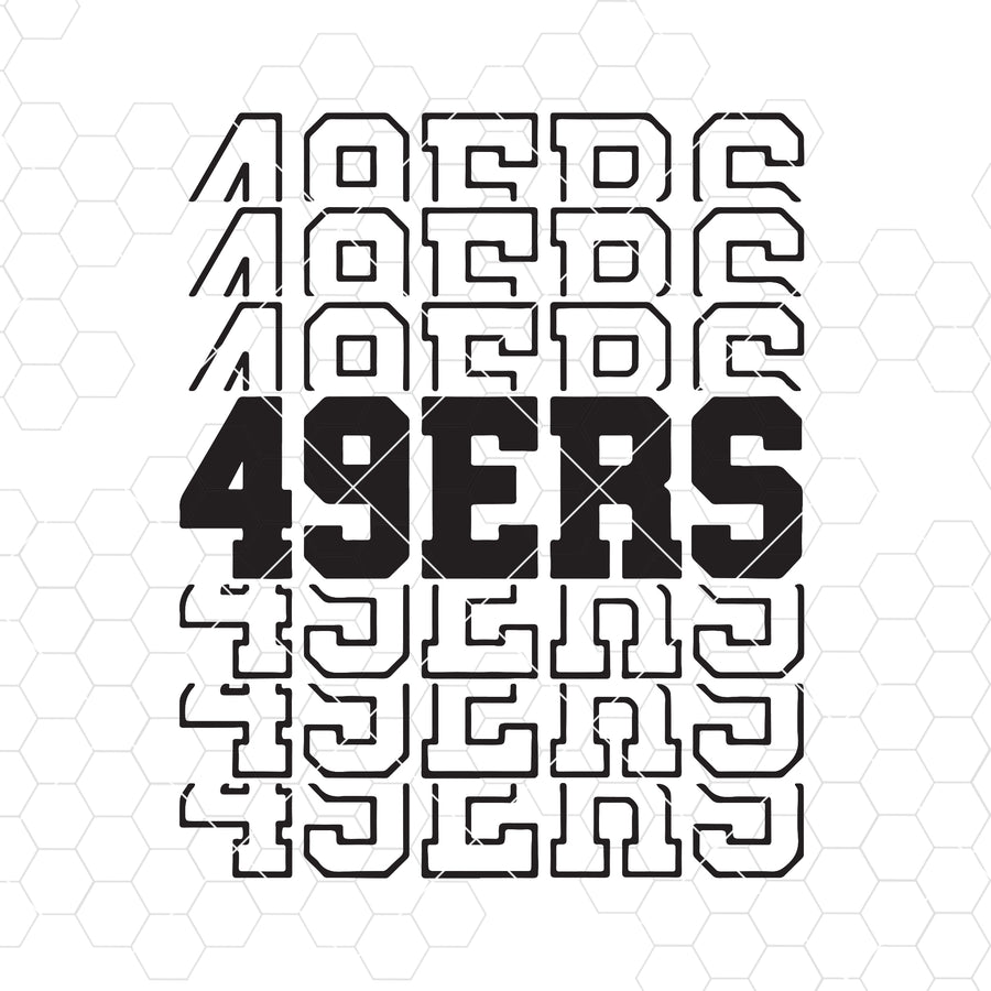 49ers svg, 49ers team svg, 49ers fan svg, 49ers cheer svg, Sports svg, SVG Dxf Ai EPS Png Jpg Printable Vector Clipart Cut Print File