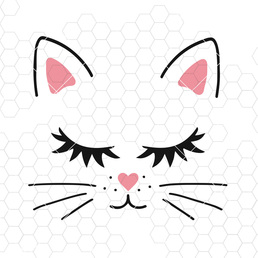 Cat face Svg,Png,Jpg,Dxf,Cute Cat Cut File, Cat Svg,Cat Instant Download, Silhouette Cut File,Cricut Cut file