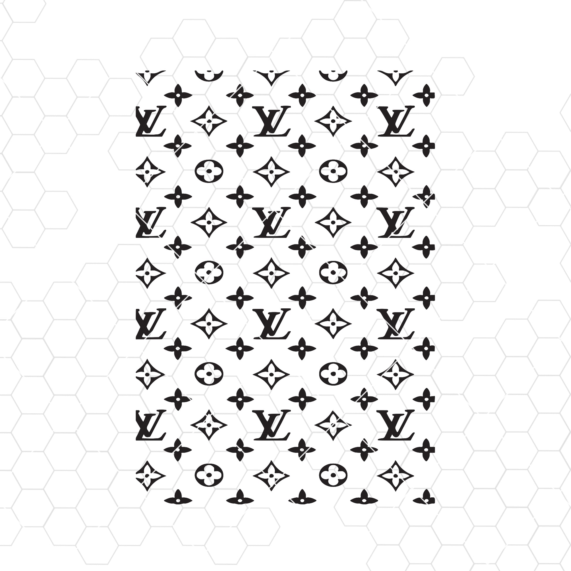 Designer Logo Inspired Pattern Instant Download Svg Dxf Png Pdf Cut File Printable