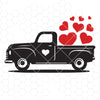 Valentine Car Digital Cut Files Svg, Dxf, Eps, Png, Cricut Vector, Digital Cut Files Download