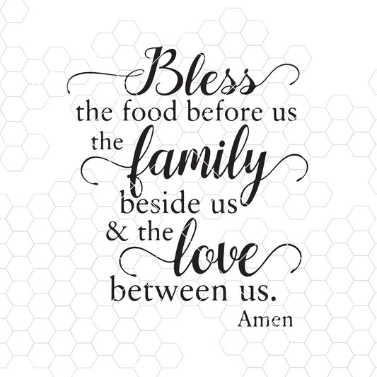 Bless the food before us / Digital file / SVG / PNG / JPG / Instant Download / Prayer svg / Cut Files / Inspirational svg/