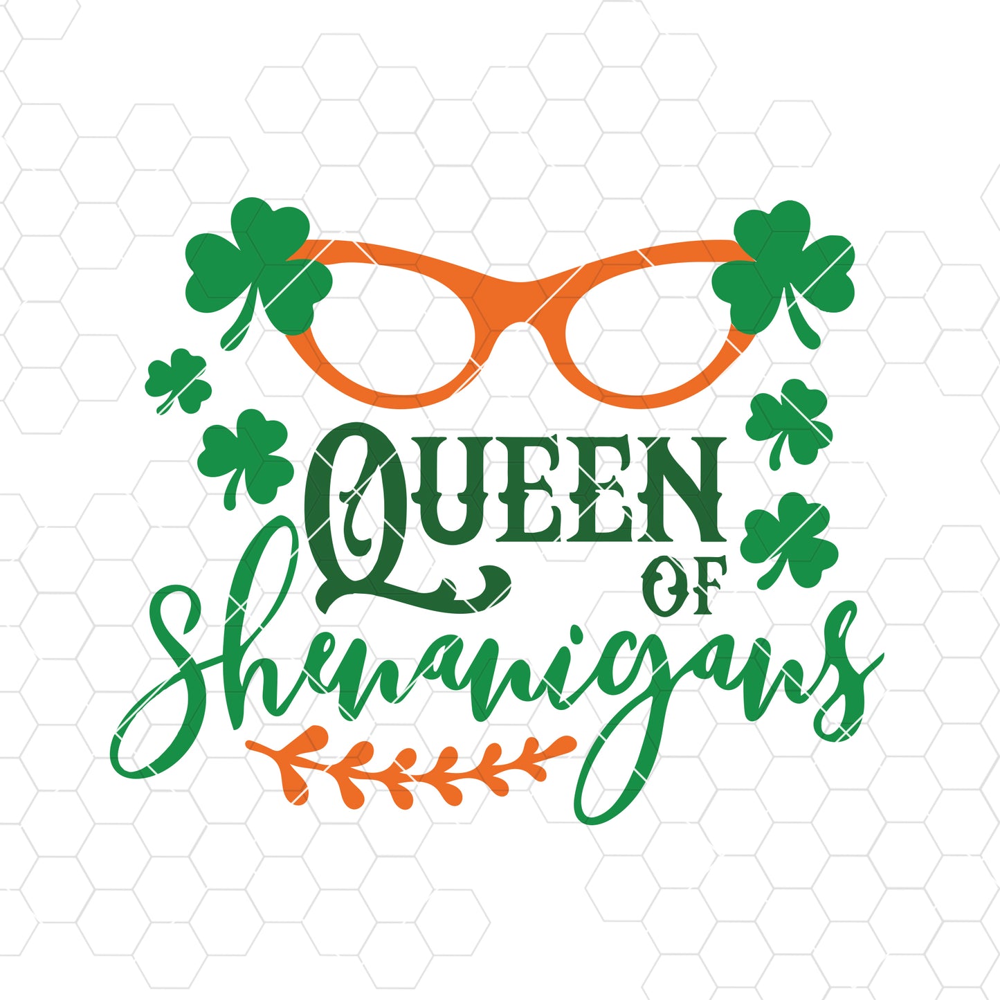 Queen of Shenanigans Digital Cut Files Svg, Dxf, Eps, Png, Cricut Vector, Digital Cut Files Download