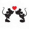 Kiss Mickey Minnie SVG, Minnie Mickey Kiss SVG , Mouse svg, Vinyl Cut ,Files,Love SVG, Mickey Svg,Love Svg, Silhouette,Cricut Valentines svg