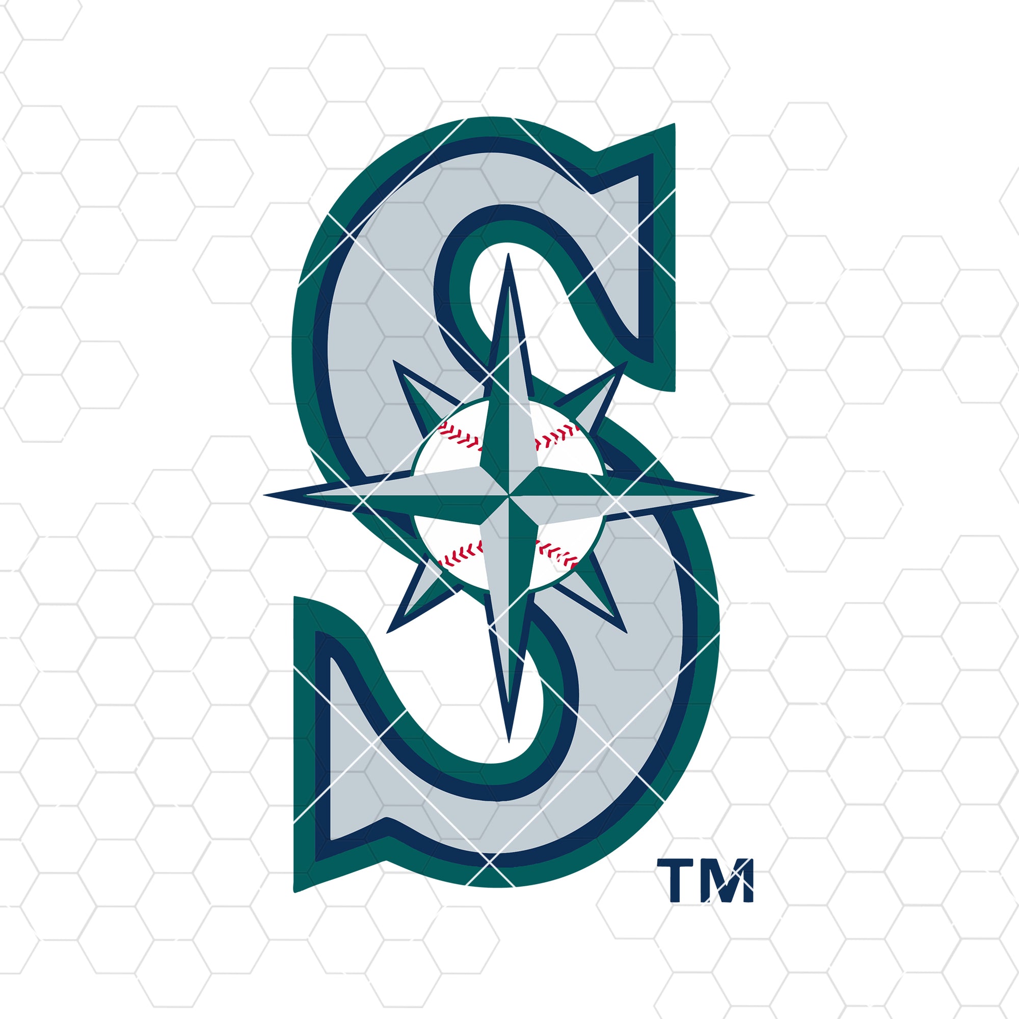 Seattle Mariners logo Digital File (SVG cutting file + pdf+png+dxf)