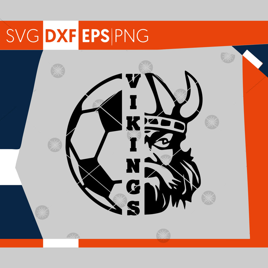 Vikings SVG, Soccer SVG, Vikings Soccer T-shirt Design, Soccer Mom Shirt, Cricut Cut Files, Silhouette Cut Files,Cutting Files