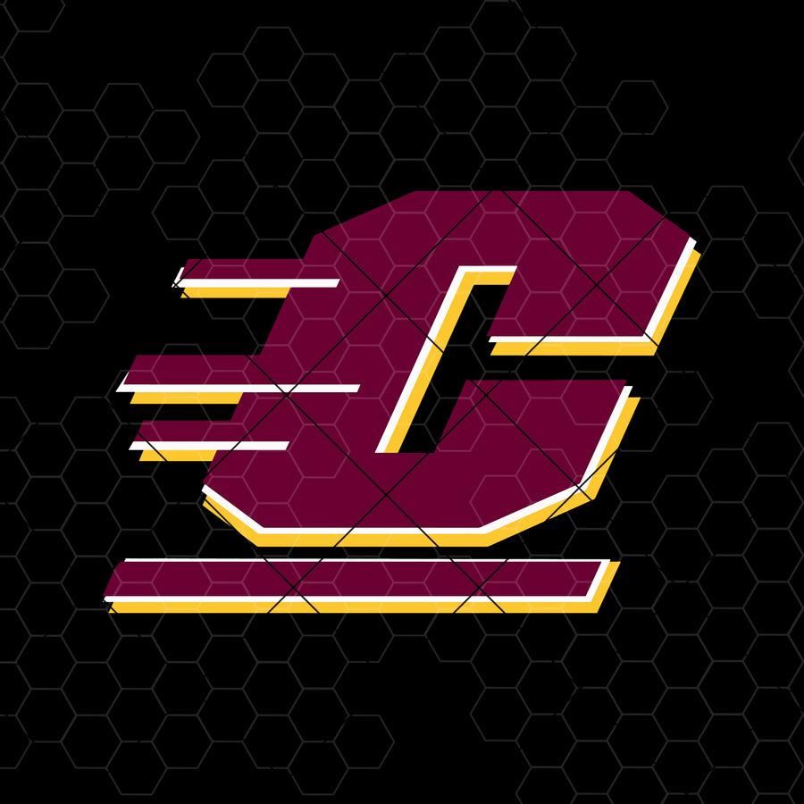 Central Michigan Digital Cut Files Svg, Dxf, Eps, Png, Cricut Vector, Digital Cut Files Download