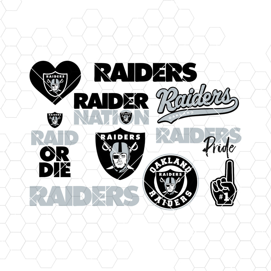Oakland Raiders SVG, Oakland Raiders files, raiders logo, football, silhouette cameo, cricut, cut files, digital clipart, layers, png dxf ai