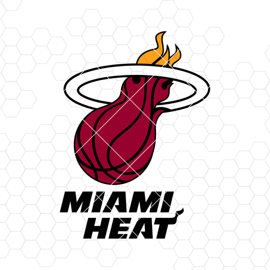 Miami Heat Digital Cut Files Svg, Dxf, Eps, Png, Cricut Vector, Digital Cut Files Download