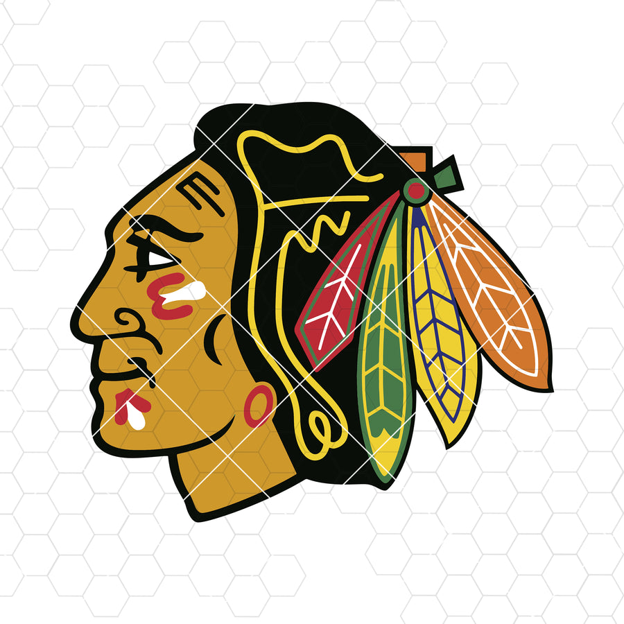 Chicago Blackhawks Digital Cut Files Svg, Dxf, Eps, Png, Cricut Vector, Digital Cut Files Download