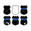 Police svg, Thin Blue line svg, Police badge svg, police badges- Printable file, Cricut & Silhouette Cut Files, Sublimation Iron On