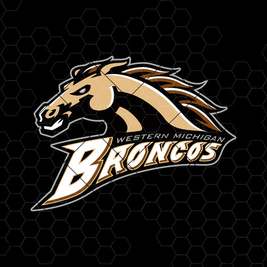 Western Michigan Digital Cut Files Svg, Dxf, Eps, Png, Cricut Vector, Digital Cut Files Download