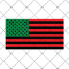 African American Flag Cut File Print File SVG Circuit Brother Silhouette Image Custom Unique Design