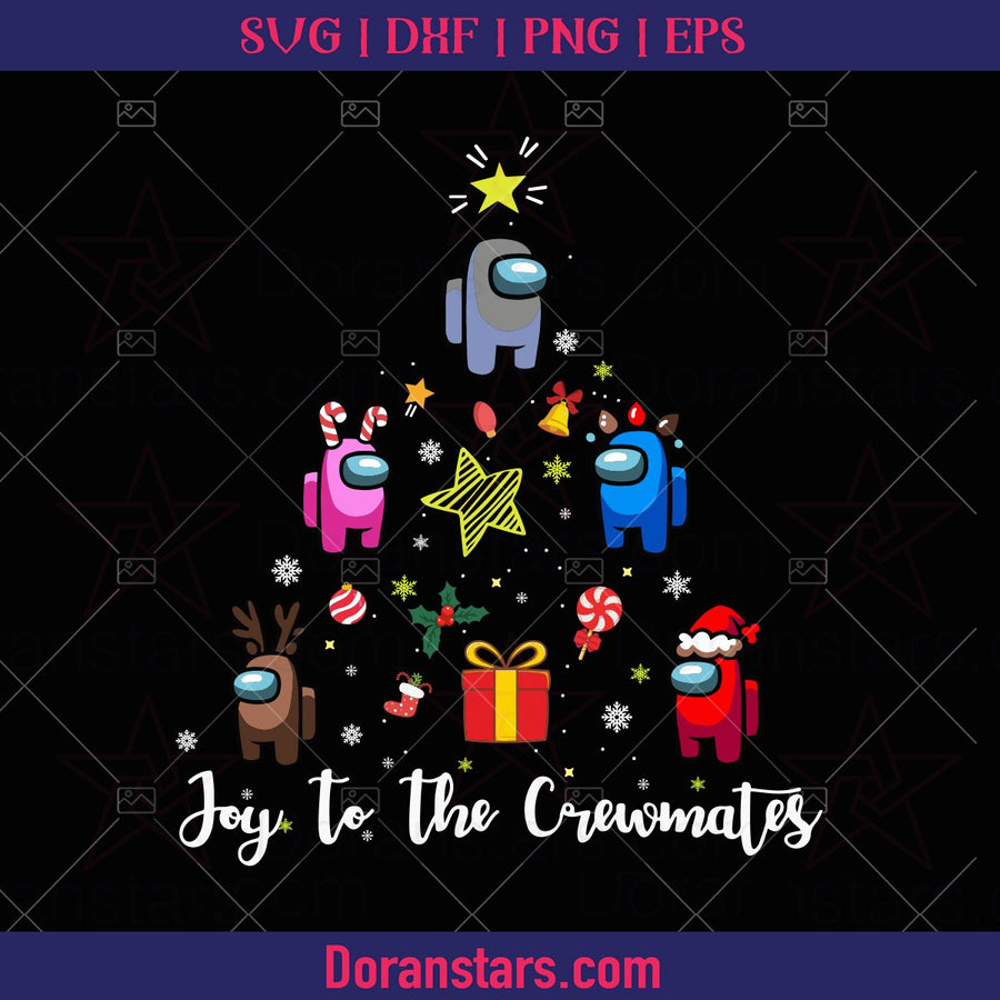 Among Us Christmas Tree, Among us Christmas svg, png,  dxf, eps, jpg - Instant Download - Doranstars