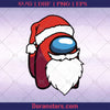 Among us Christmas, Among us santa, among us svg - Instant Download - Doranstars