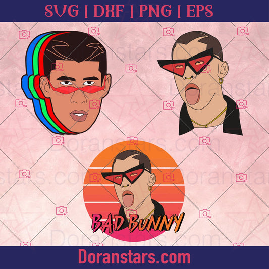 Bab Bunny Bundle, Bab bunny svg file, Bad Bunny silhouette | Cricut Cut Files, Svg Files For Cricut, Dxf, Eps, Png - doranstars.com