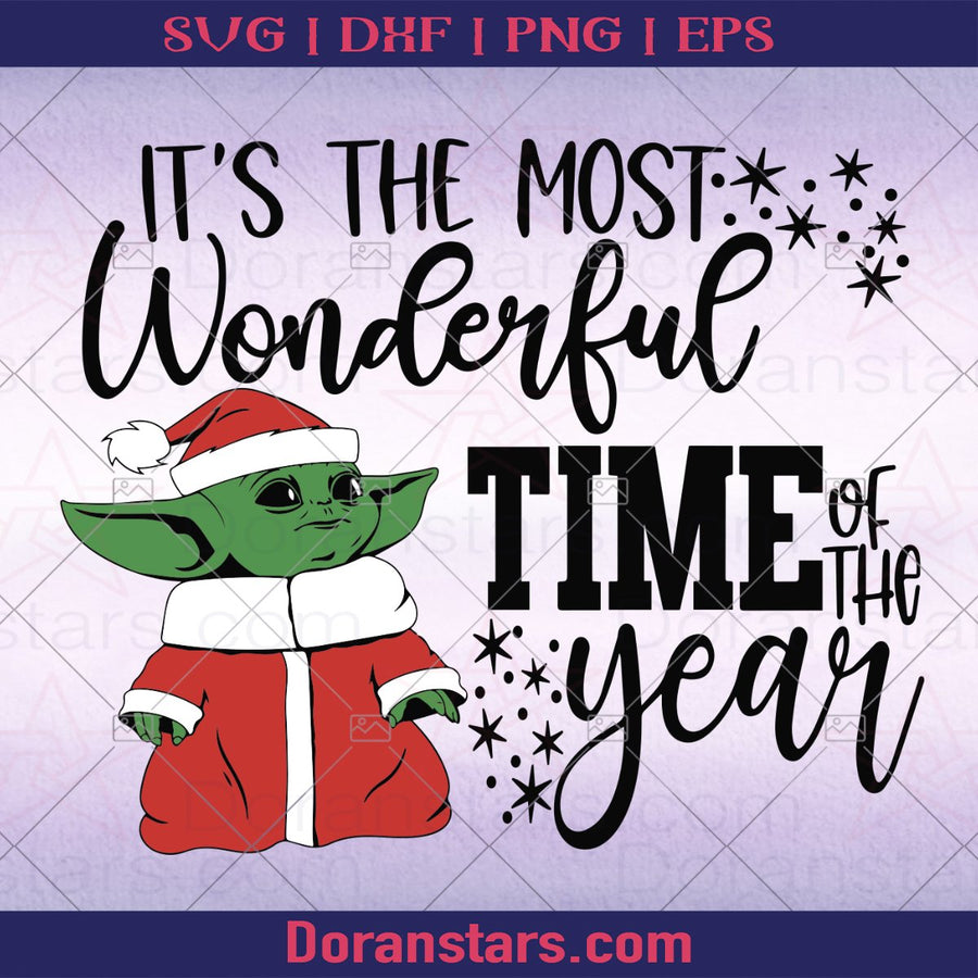 Baby Yoda, it's the most wonderful time of year svg - Instant Download - Doranstars