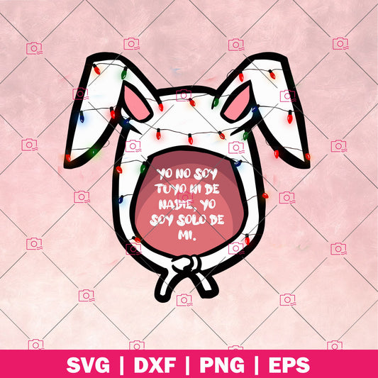 Bad Bunny - Solo De Mi logo Easter SVG cut file for Cricut & Silhouette by DoranStars