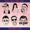 Bad Bunny Svg, Silhouette Cut Files, Bad Bunny Clipart, Bad Bunny bundle Svg Files For Cricut, Dxf, Eps, Png, Cricut, Digital Download - doranstars.com