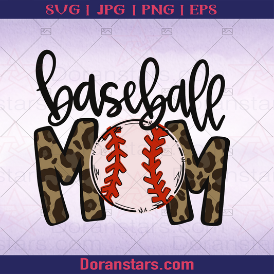 Baseball Mom, passion with sport, Softball, Baseball, Sport, Sport Passion, Family Play Sport, Girl Like Sport, Woman Like Sport, Mother's Day logo, Svg Files For Cricut, Dxf, Eps, Png, Cricut Vector, Digital Cut Files Download - doranstars.com