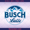Busch Latte Svg Beer Logo Svg Busch Latte Svg For Cricut Svg, Eps, Png Digital Cut Files Download