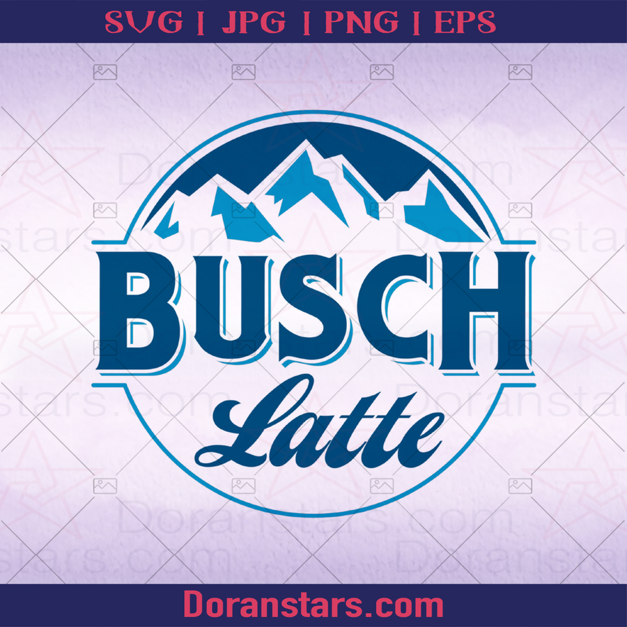 Busch Latte Svg Beer Logo Svg Busch Latte Svg For Cricut Svg, Eps, Png Digital Cut Files Download