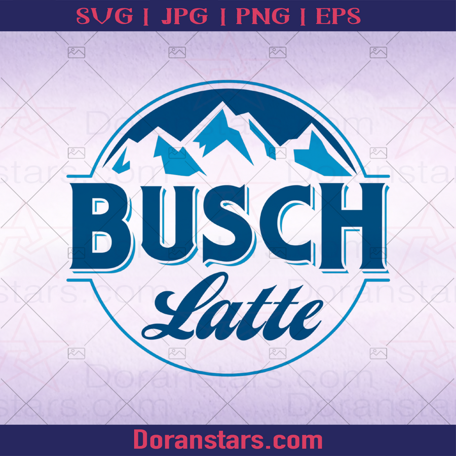 Busch Latte Beer Brand, Drinking, Beer Lover, Drinking Day, St Patrict logo, Svg Files For Cricut, Dxf, Eps, Png, Cricut Vector, Digital Cut Files Download - doranstars.com