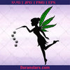 Cannabis Fairy, Little Fairy Digital Cut Files Svg, Dxf, Eps, Png, Cricut Vector, Digital Cut Files Download