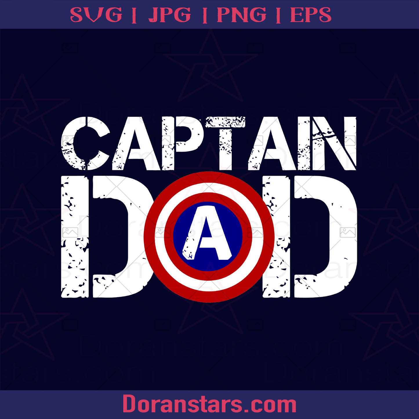 Captain Dad Father, Blood Father, Father and Son, Father's Day, Best Dad, Family Meaningful Design Gift Avenger, Avenger End game logo, Svg Files For Cricut, Dxf, Eps, Png, Cricut Vector, Digital Cut Files Download - doranstars.com