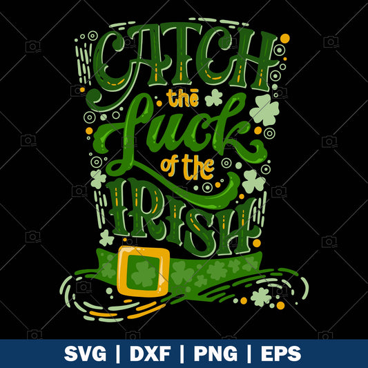 Catch the luck of The Irish logo SVG Design cut file for Cricut & Silhouette by DoranStars