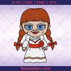 Chibi Annabelle Svg, Annabelle Halloween Svg, Horror Movie Characters Svg