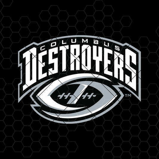 Columbus Destroyers Digital Cut Files Svg, Dxf, Eps, Png, Cricut Vector, Digital Cut Files Download
