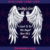 Daddy’s Girl I Used To Be His Angel Now He Is Mine Heart Butterfly Svg Memorial Day Svg