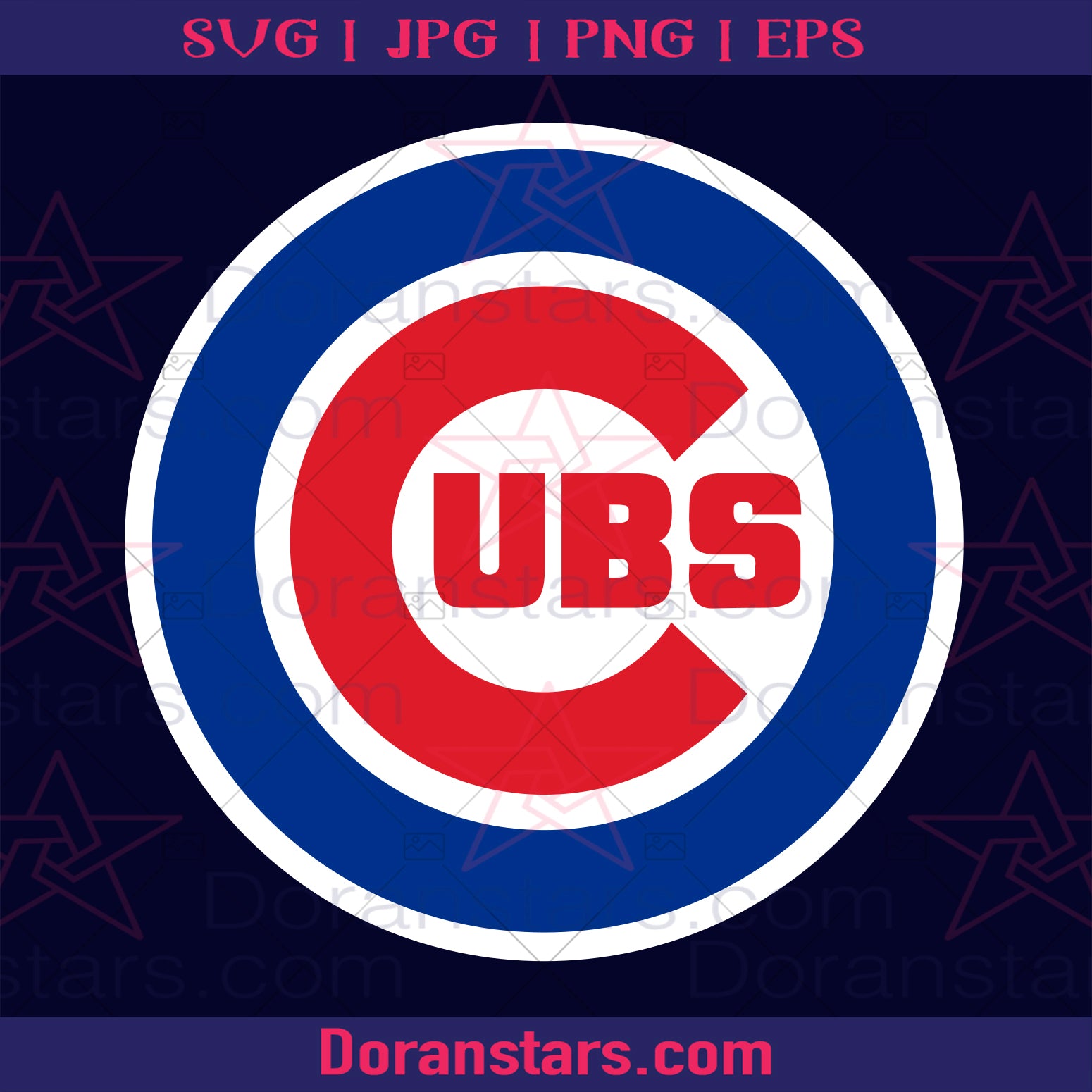 Chicago Cubs Svg Dxf Eps Png, Cut File Pack , Download Football