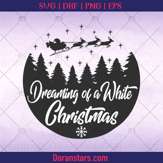 Dreaming of a White Christmas - Instant Download - Doranstars