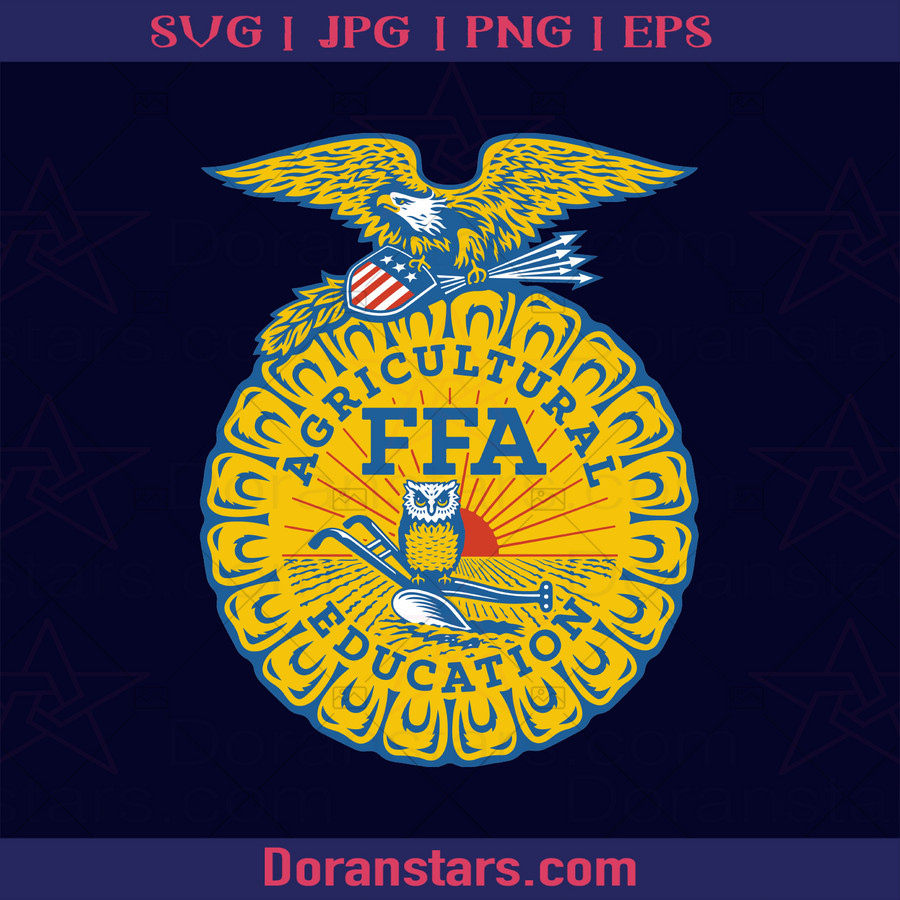 FFA - Future Farmers of America Logo, American Farmer logo, Svg Files For Cricut, Dxf, Eps, Png, Cricut Vector, Digital Cut Files Download - doranstars.com