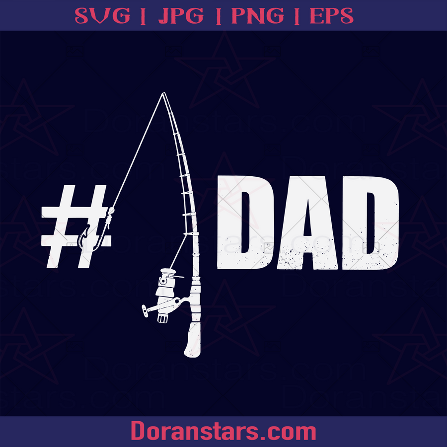 Fishing Dad - Number One Dad, Father, Blood Father, Father and Son, Father's Day, Best Dad, Family, Fisher, Seaside, Angler Father logo, Svg Files For Cricut, Dxf, Eps, Png, Cricut Vector, Digital Cut Files Download - doranstars.com