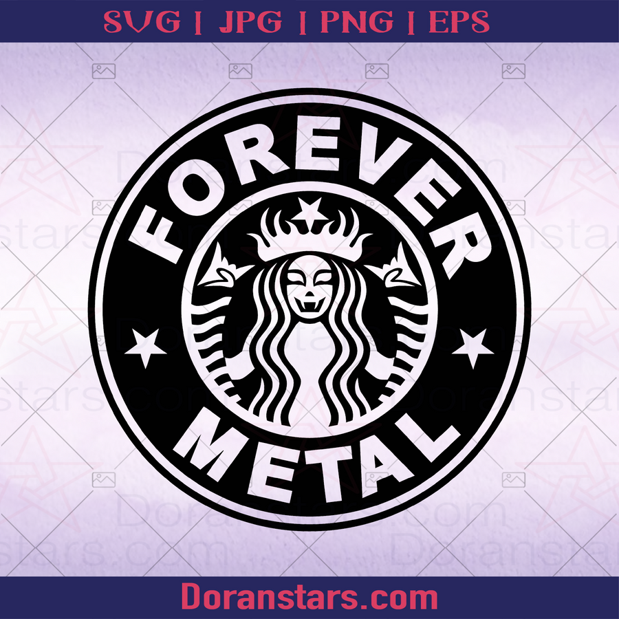 Forever Metal Music, Rock, Rock Music, Rock And Roll, Old School Rock logo, Svg Files For Cricut, Dxf, Eps, Png, Cricut Vector, Digital Cut Files Download - doranstars.com