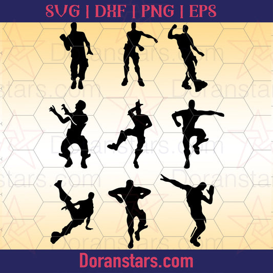 Fortnite Dance Emotes Svg, Instant Download - Doranstars.com SVG Design cut file for Cricut & Silhouette by DoranStars