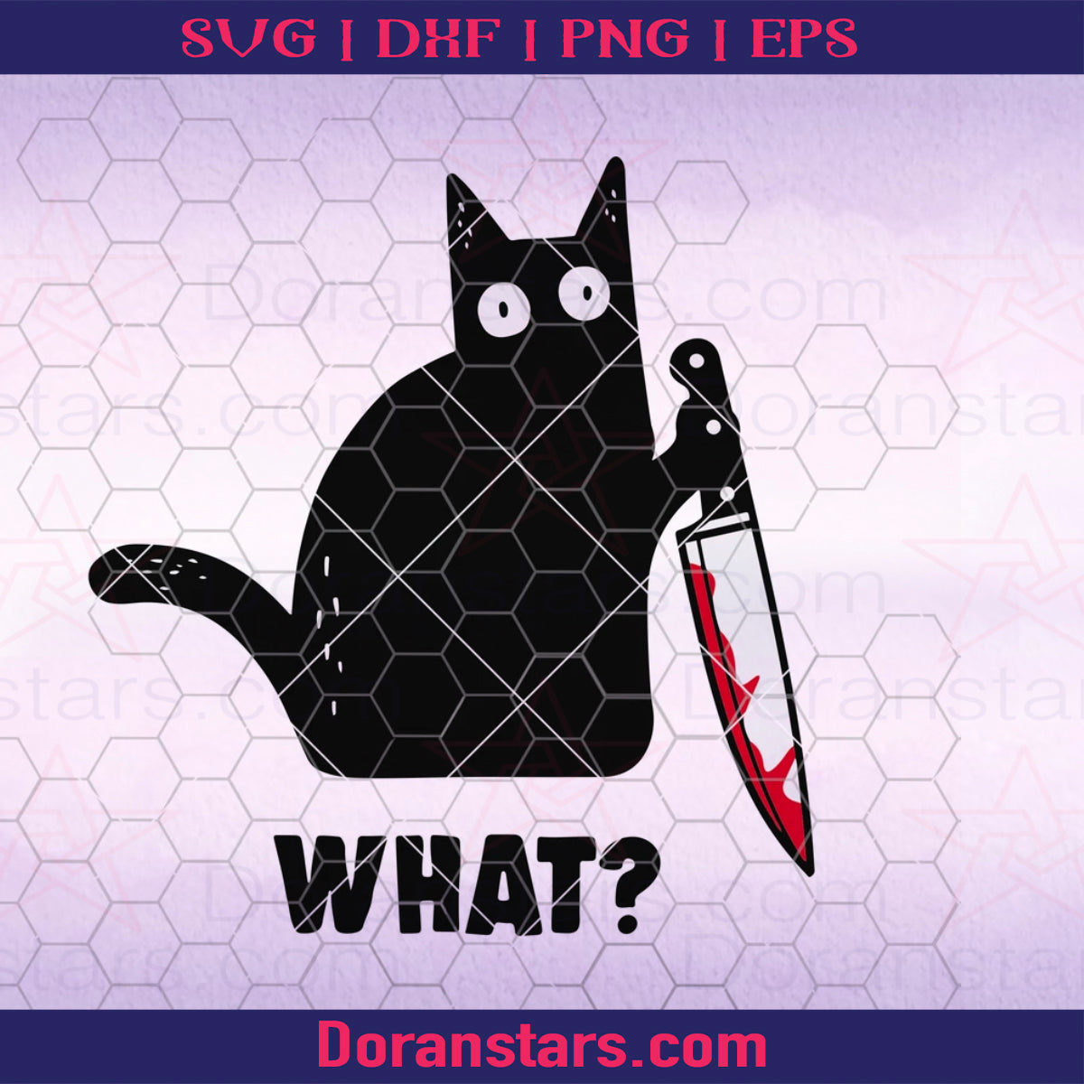 Funny Svg Murderous Cat Holding Knife Halloween Svg