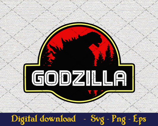 Godzilla, Godzilla vs Kong, svg, digital files logo SVG Design cut file for Cricut & Silhouette by DoranStars