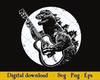 Godzilla Playing Guitar cool, Godzilla vs Kong, svg, digital files logo, Svg Files For Cricut, Dxf, Eps, Png, Cricut Vector, Digital Cut Files, Music, Instrumental, Funny, Movie