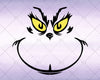 Grinch Face Svg, Instant Download - Doranstars