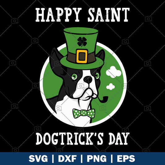 Happy Saint DogTrick's Day logo SVG Design cut file for Cricut & Silhouette by DoranStars
