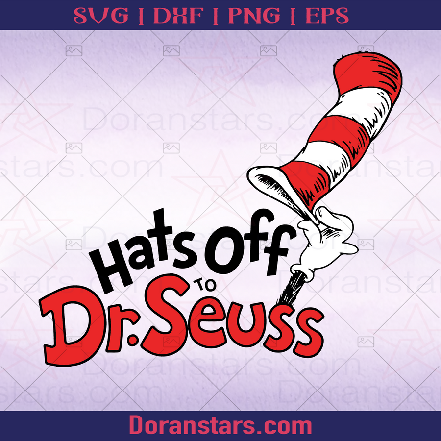 Hat Off Dr Seuss, Doctor Seuss Top Hat Reading, Read, Reading Apps, Book, Bookworm, Nerd, Smart, Knowledge, Cartoon logo, Svg Files For Cricut, Dxf, Eps, Png, Cricut Vector, Digital Cut Files Download - doranstars.com