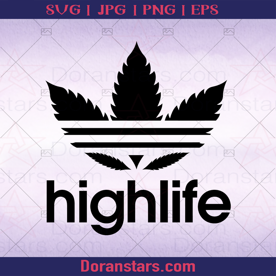 Highlife Cannabis, Marijuana, Cannabis Stocks, Cannabis Stock, Cannabis Design hashish, bhang, hemp, kef, kif, charas, ganja, sinsemilla. informal dope, hash, grass, pot, blow, draw, stuff, Mary Jane, tea, weed, the weed, gold, green, mezz, skunkweed, skunk, reefer, rope, smoke, gage, boo, charge, jive, mootah, pod, Cannabis stock 2021 logo, Svg Files For Cricut, Dxf, Eps, Png, Cricut Vector, Digital Cut Files Download - doranstars.com