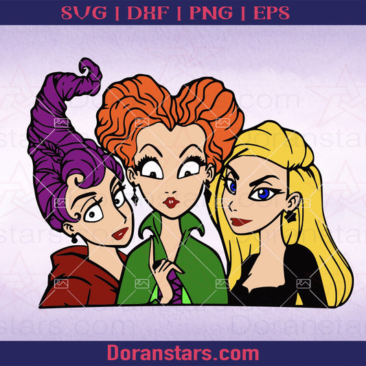 Sanderson Sisters Svg Sanderson Sisters Hocus Pocus Svg Hocus Pocus Svg Halloween Bundle