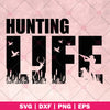 Hunting Life logo, Svg Files For Cricut, Dxf, Eps, Png, Cricut Vector, Digital Cut Files, Hunting, Wild animals